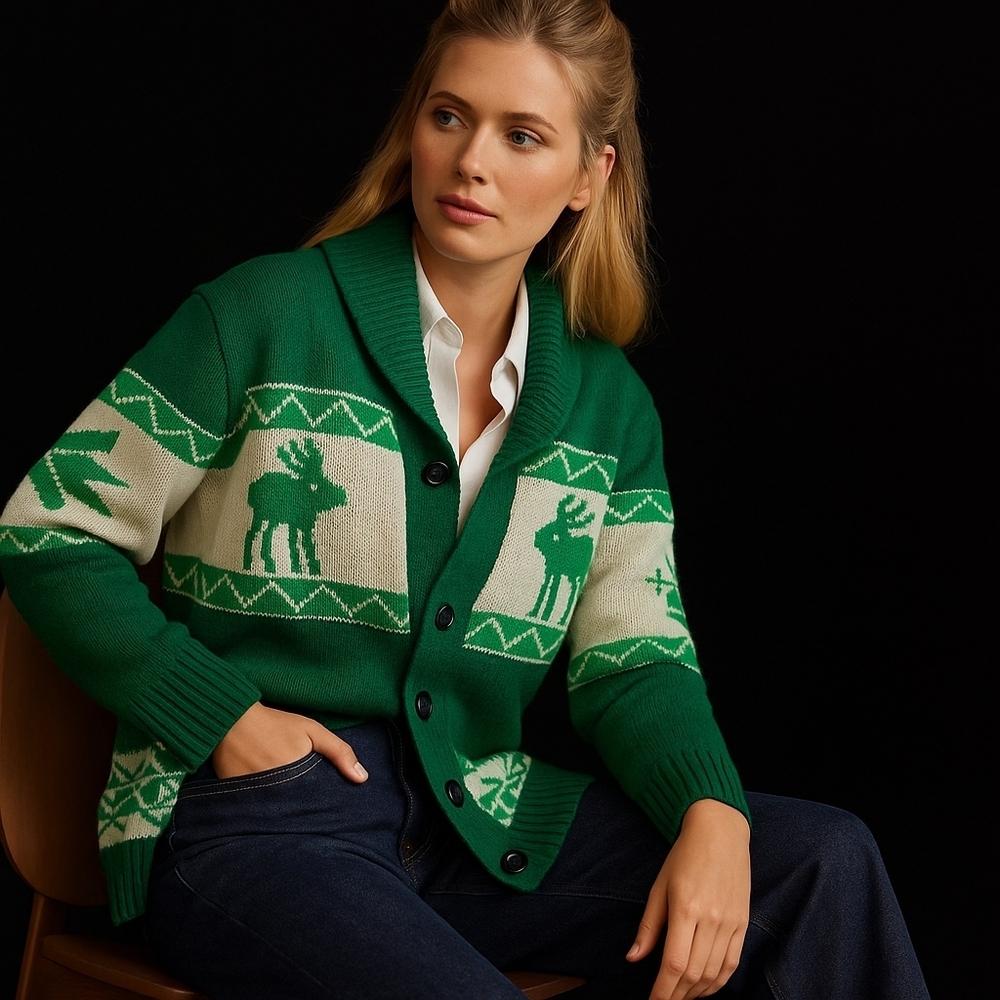 Reindeer Cardigan